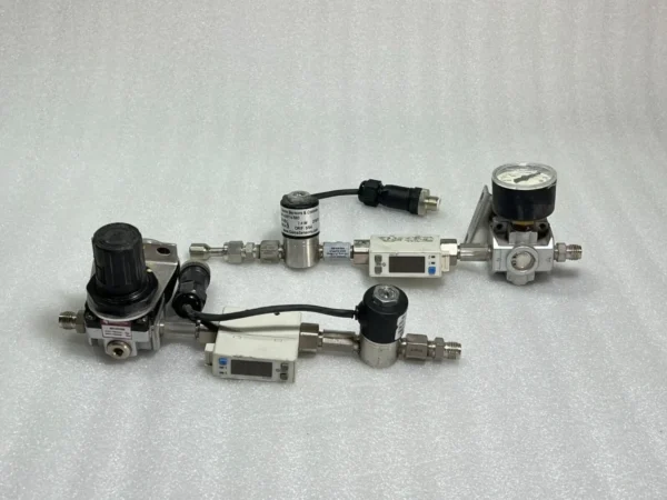 LOT OF 2 PCS SMC PFM710-N01-B-M Flow Switch & Marsh MA13R1NM & SENSOR A2014-S83