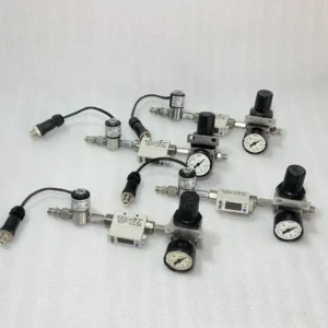 LOT OF 4 PC SMC PFM710-N01-B-M Flow Switch & Marsh MA13R1NM & SENSOR A2014-S83