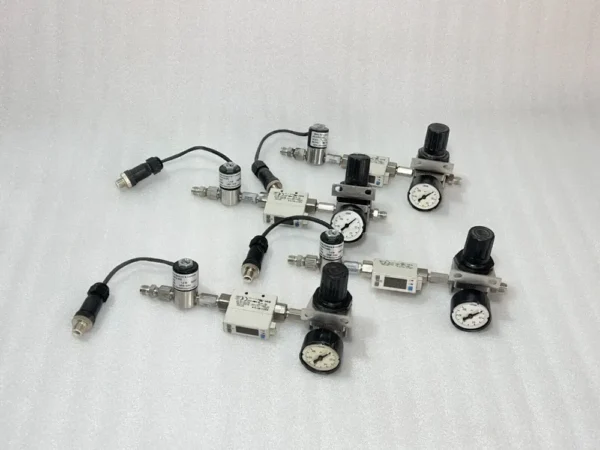 LOT OF 4 PC SMC PFM710-N01-B-M Flow Switch & Marsh MA13R1NM & SENSOR A2014-S83