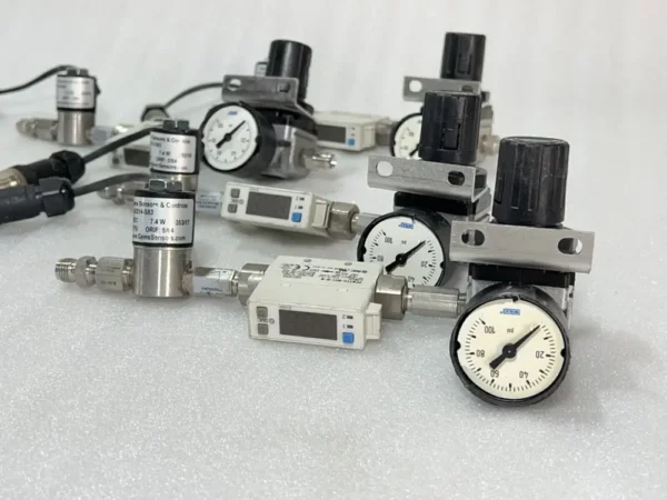 LOT OF 4 PC SMC PFM710-N01-B-M Flow Switch & Marsh MA13R1NM & SENSOR A2014-S83 - Image 7