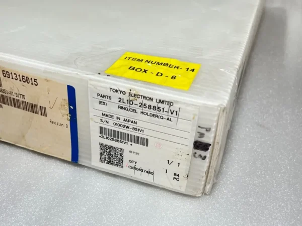 TEL Tokyo Electron Limited 2L10-258851-V1 Ring Cel Holder ׂ(Q-AL - 01002W-851V1 - Image 2
