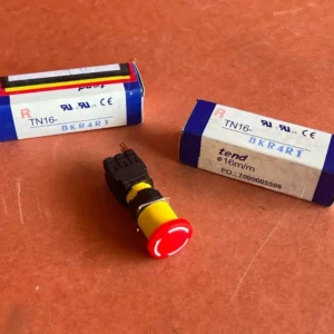 LOT OF 2 PCS - TEND TN16-BKR4R1 Round Push-lock - EMO Button