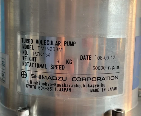 SHIMADZU TMP-203M TURBO MOLECULAR PUMP - Image 2
