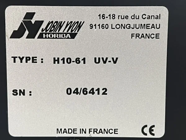 Jobin Yvon H10-61 UV-V Monochromator E Chamber CH1 EPD Monochromator - Image 4