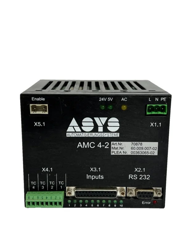 ASYS Conveyor AMC 4-2 Motor Controller - 70878 - 60.009.007-02 - Image 2