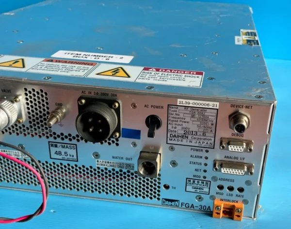 DAIHEN FGA-30A2 RF Generator TEL TOKYO 2L39-000006-21 - Image 6