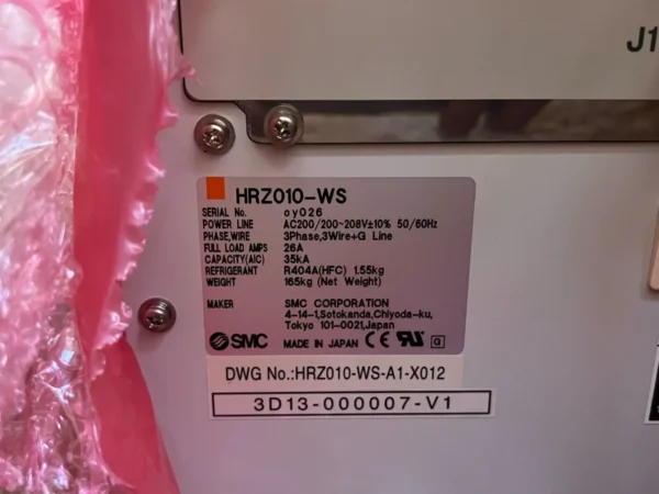 SMC HRZ010-WS Thermo Chiller - Image 2