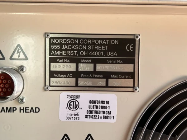 Nordson UV Curing Systems MPS2-610V CoolWave 2 / Cool Wave 2 - CW2 - Image 6