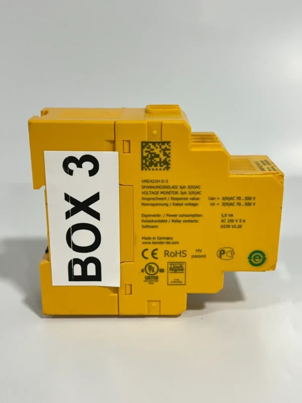 BENDER VMD421 VOLTAGE MOINITORING RELAY VMD421H-D-3 - Image 5