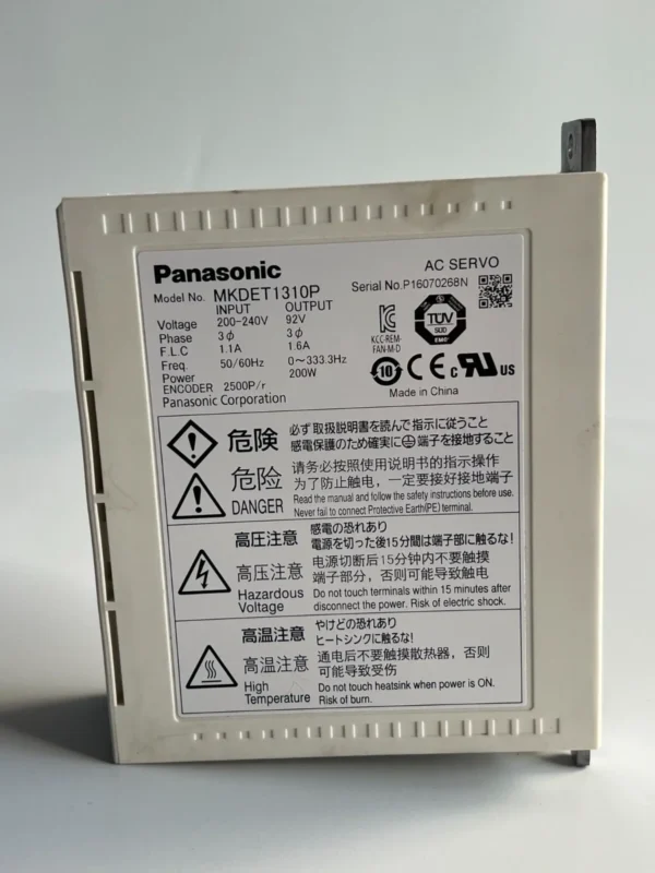 Panasonic MKDET1310P AC SERVO DRIVE - Image 3