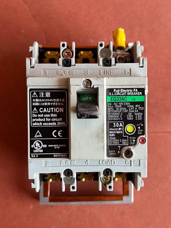FUJI ELECTRIC EG33AC CIRCUIT BREAKER - Image 3