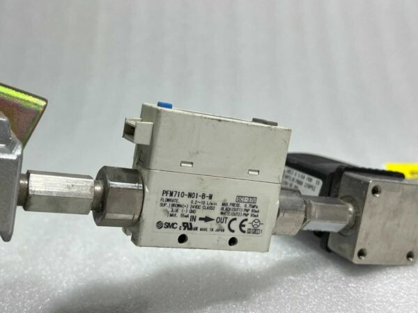 Burkert 6013 A Solenoid Valve &SMC PFM710-N01-B-M Digital Flow Switch & M1R1NM - Image 4