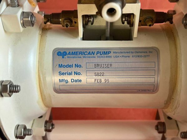 American Pump Osmonics Polypropylene Diaphragm Pump Model BRUISER - Image 6