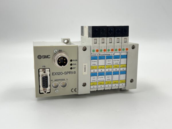 SMC EX120-SPR1-B PNEUMATIC MANIFOLD VALVE / INTERFACE UNIT solenoid valve
